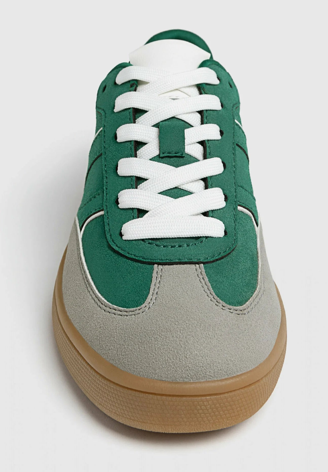 STRADIVARIUS CASUAL RETRO SNEAKERS IN GREEN