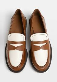 STRADIVARIUS PENNY LOAFERS IN TAN