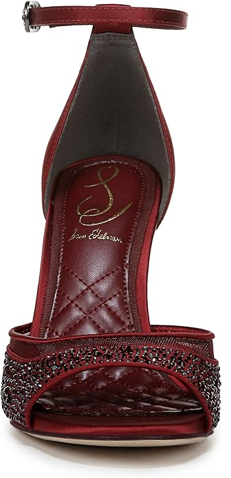 Sam Edelman Embellshed Heeled Sandal in Burgundy