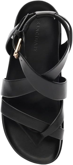 Santuary Toe Strappy Sandal in Black