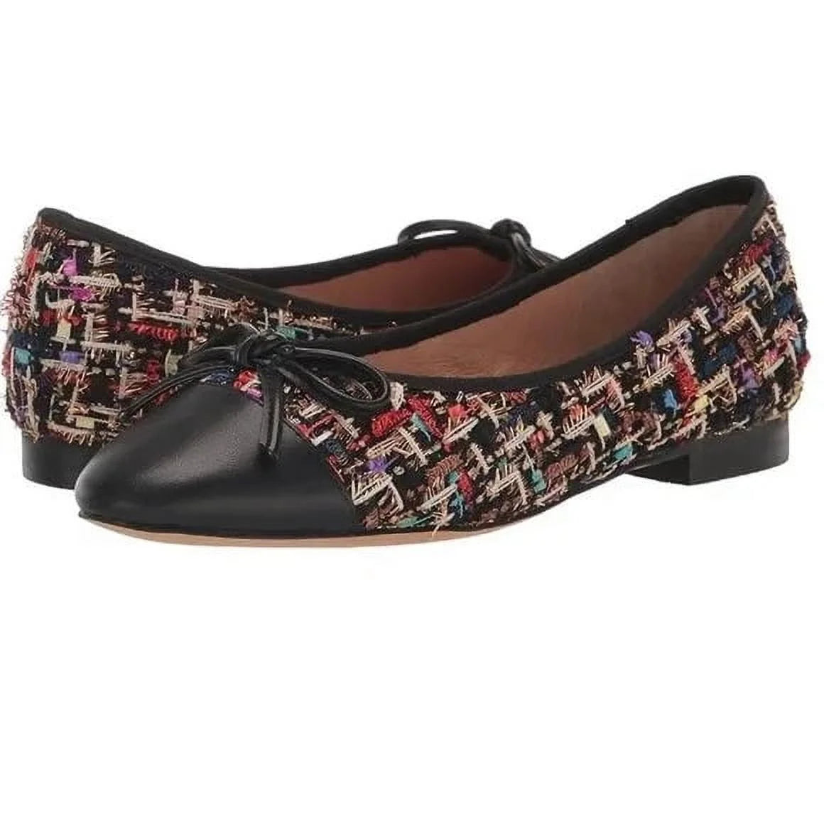 Steve Madden Toe Cap Ballerina in Black