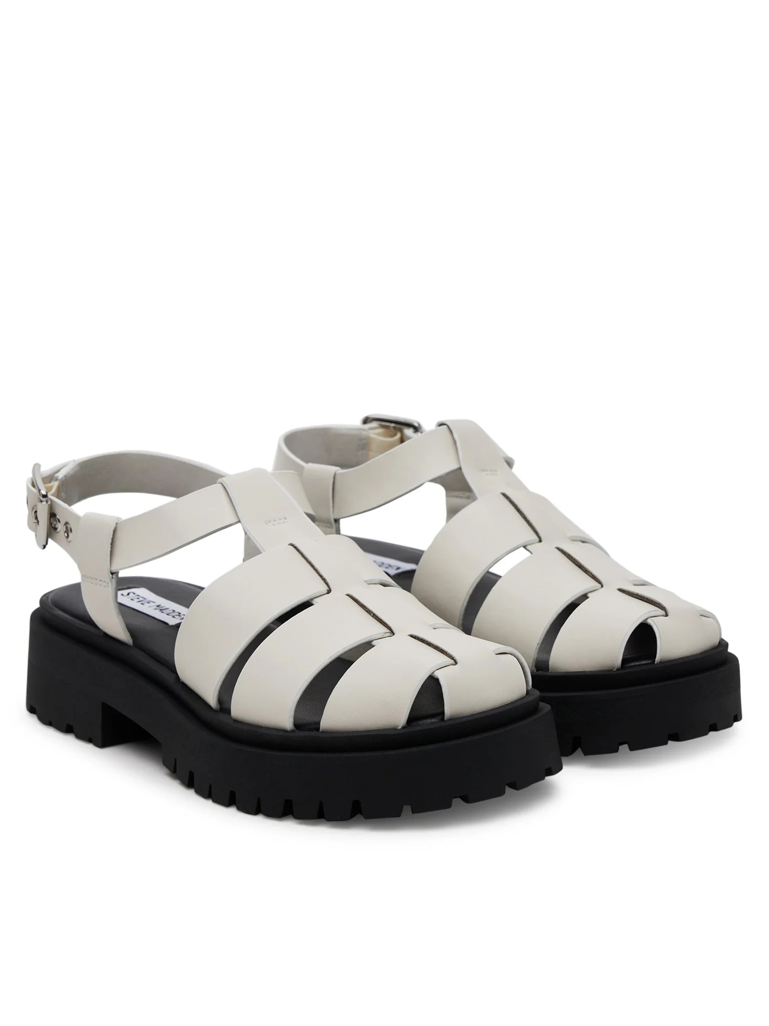 Steve Madden Chunky Sandal In Ecru