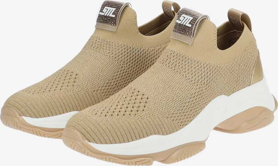 Steve Madden Elastic Beathable Slip-Ons in Bronze