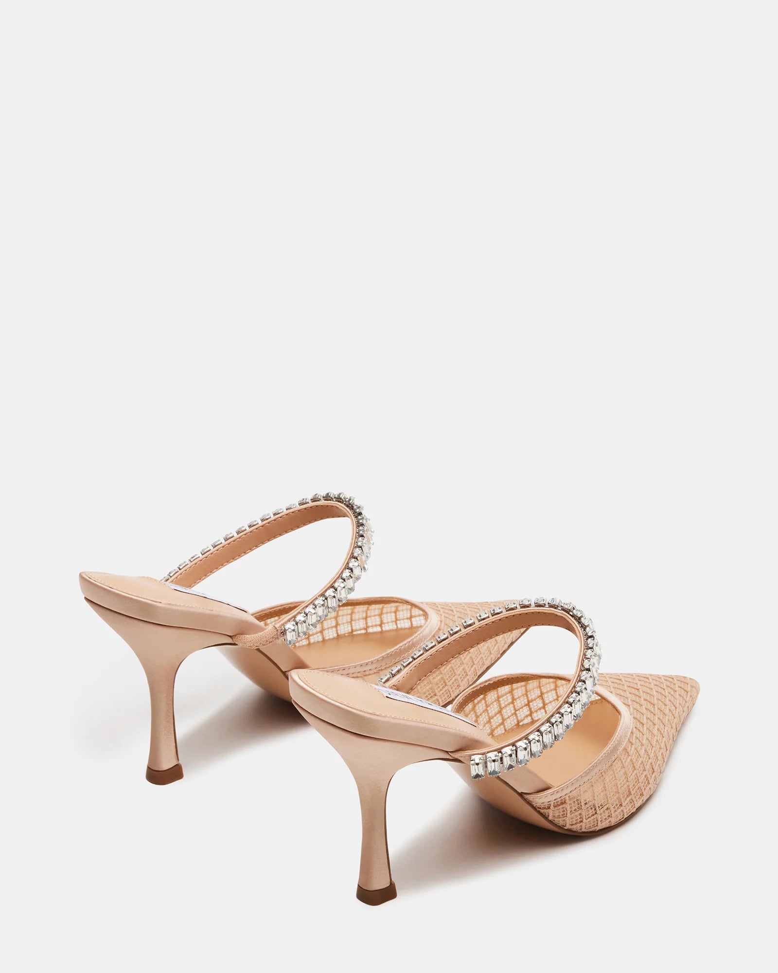Steve Madden Pointed Toe Mesh Mule in Blush