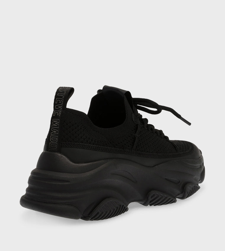 Steve madden Elastic Pull Tab Sneakers in Black