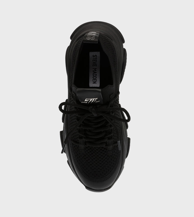 Steve madden Elastic Pull Tab Sneakers in Black
