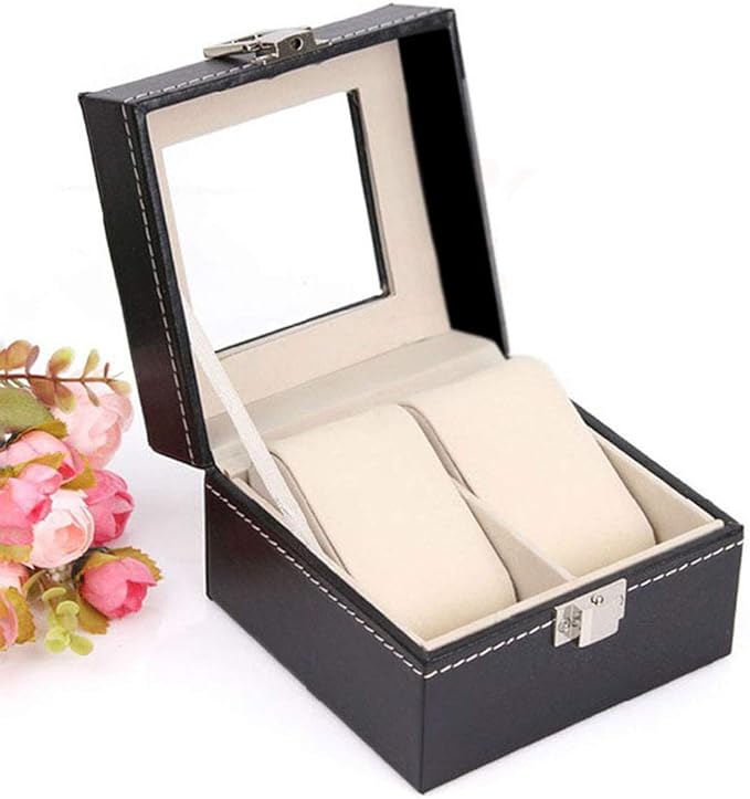 UNISEX DUO COMPARTMENT WATCH BOX