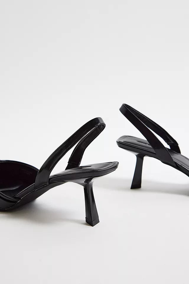 Urban Outfitters Pointed Toe Slingback Pump in Black
