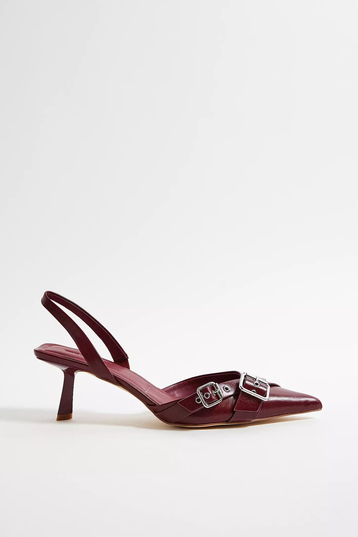 Urban Outfitters Pointed Toe Slingback Pump in Red