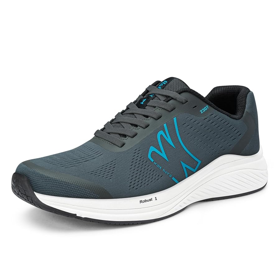 Walk-Hero Robust 1 Men's Walking Sneakers in Grey