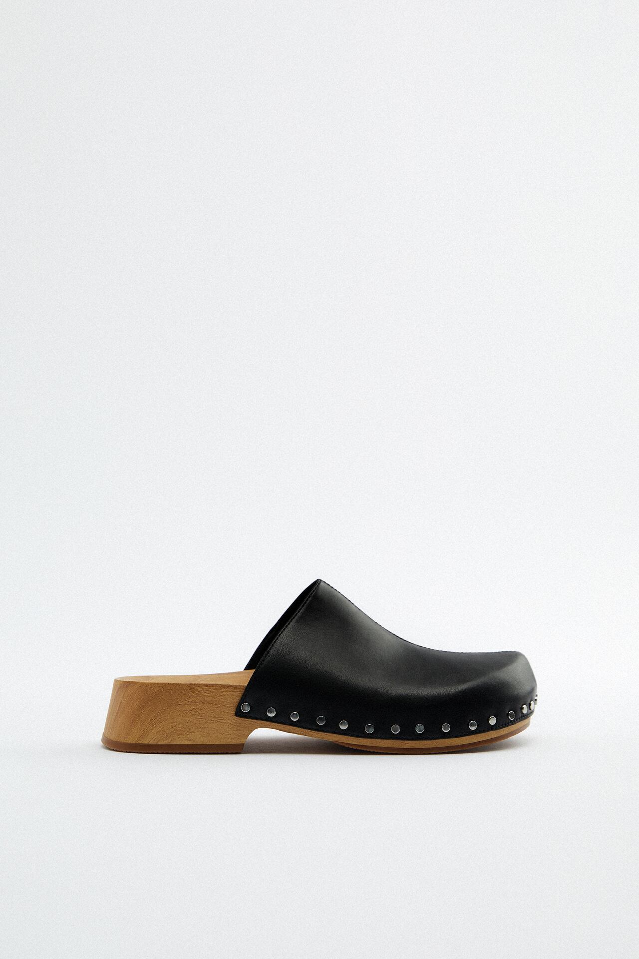 ZARA WOMEN'S CLOGS IN BLACK