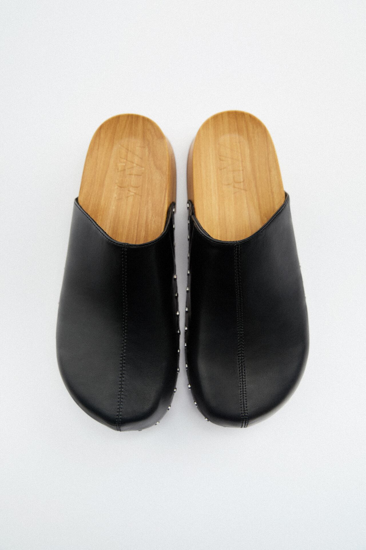 ZARA WOMEN'S CLOGS IN BLACK