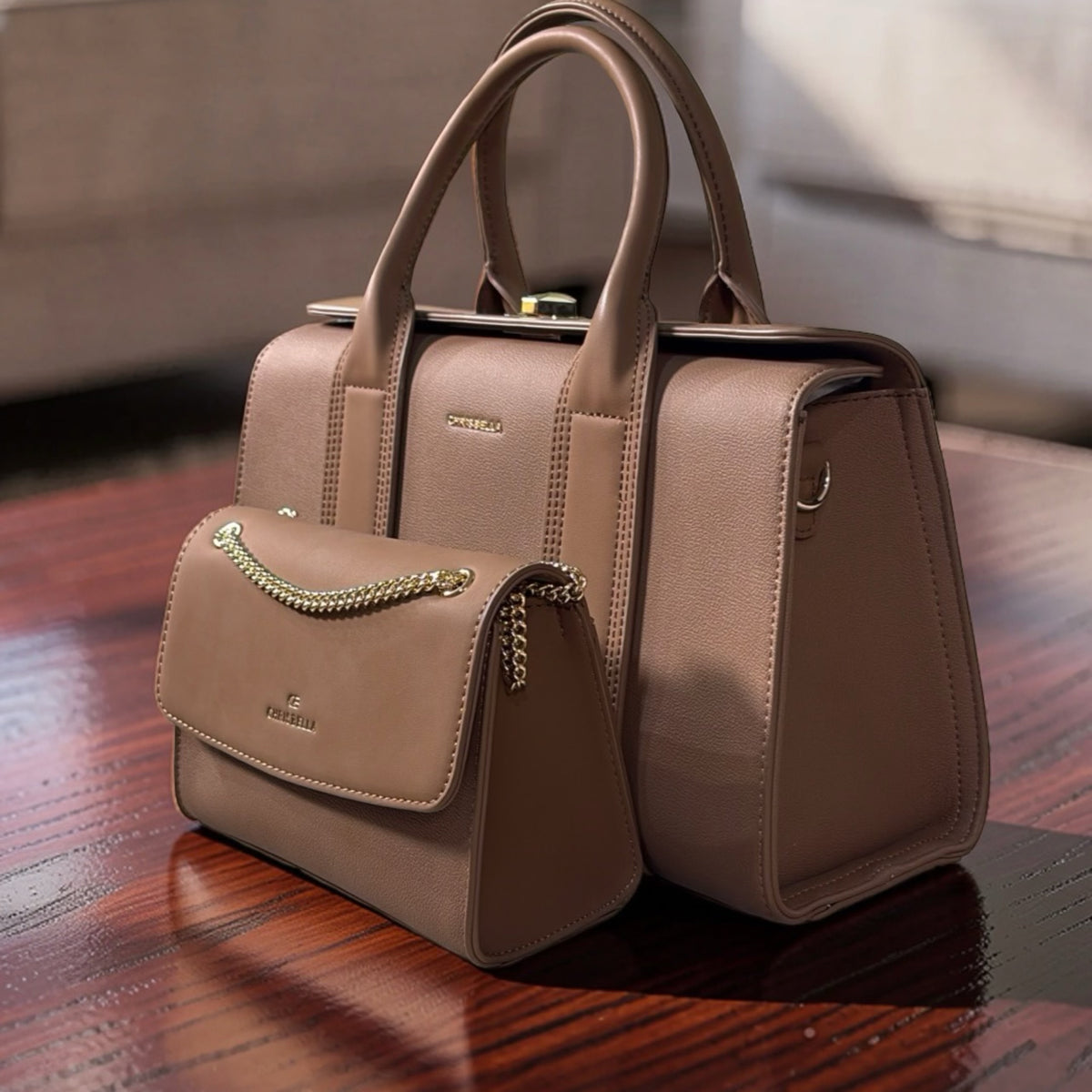 Chrisbella Landscape 2-1-in Bag in Mud
