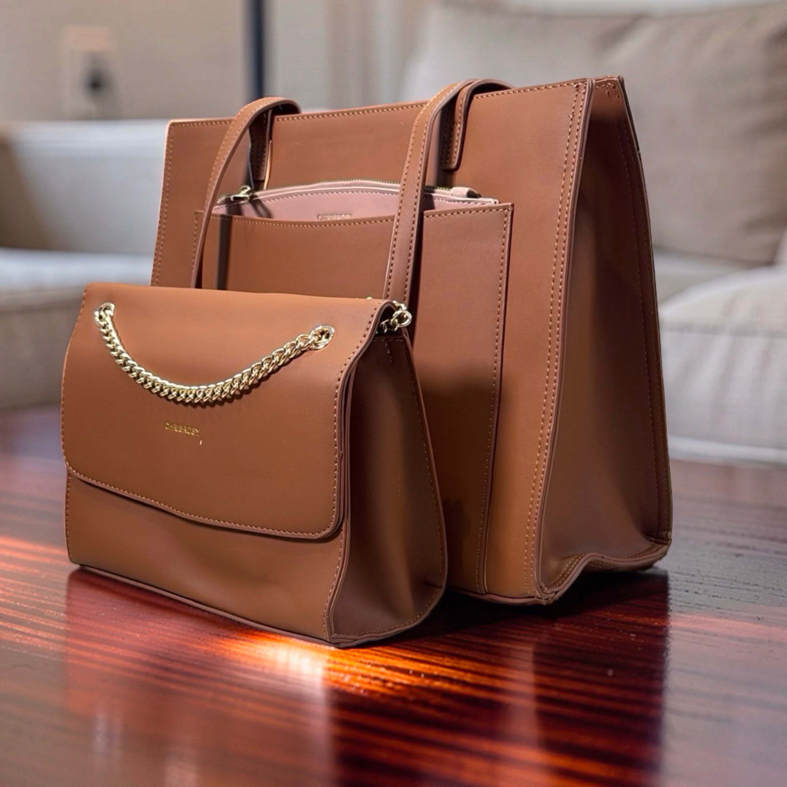 Chrisrosy 3-in-1 Shoulder Bag in Brown
