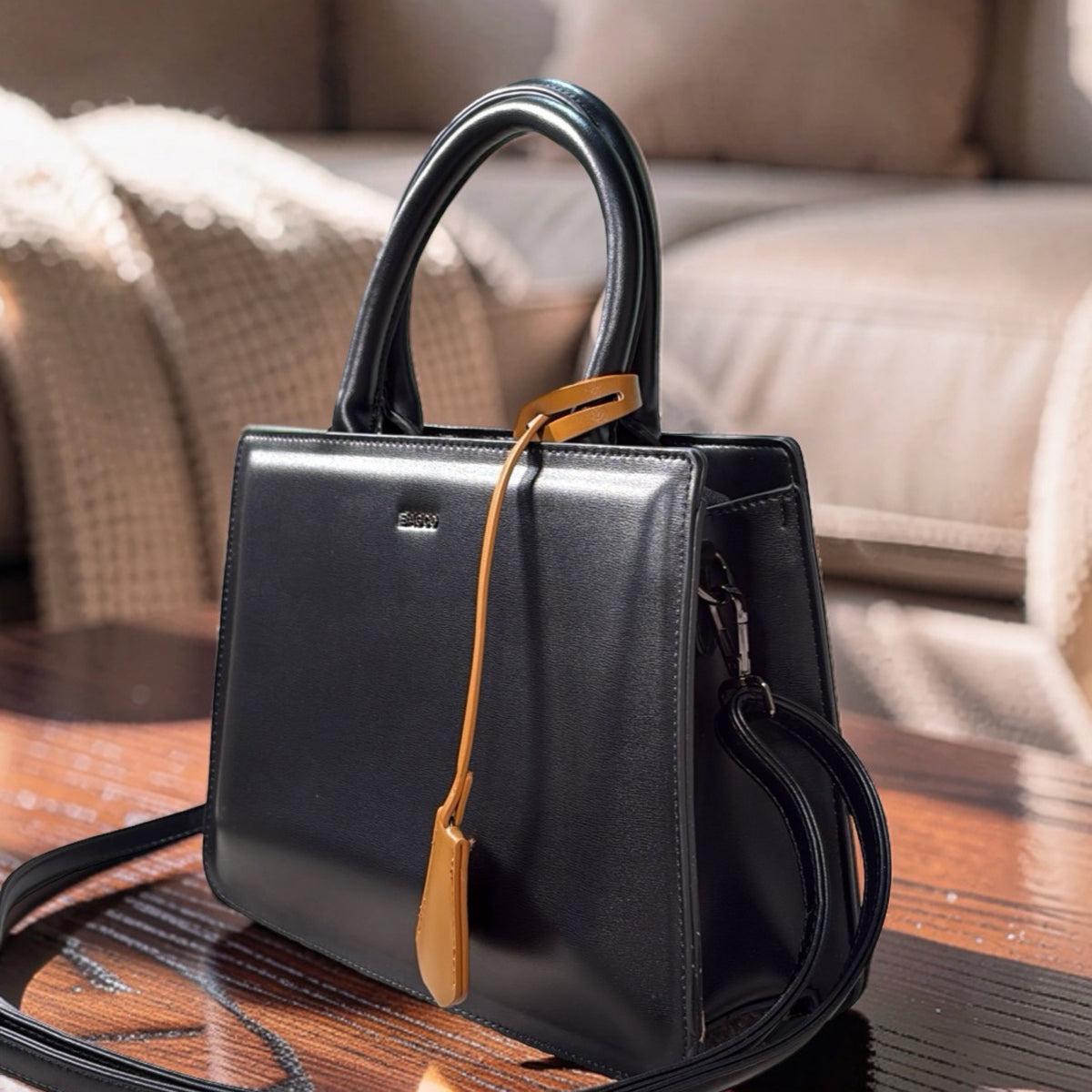 Bagco Medium Structured Bag in Black