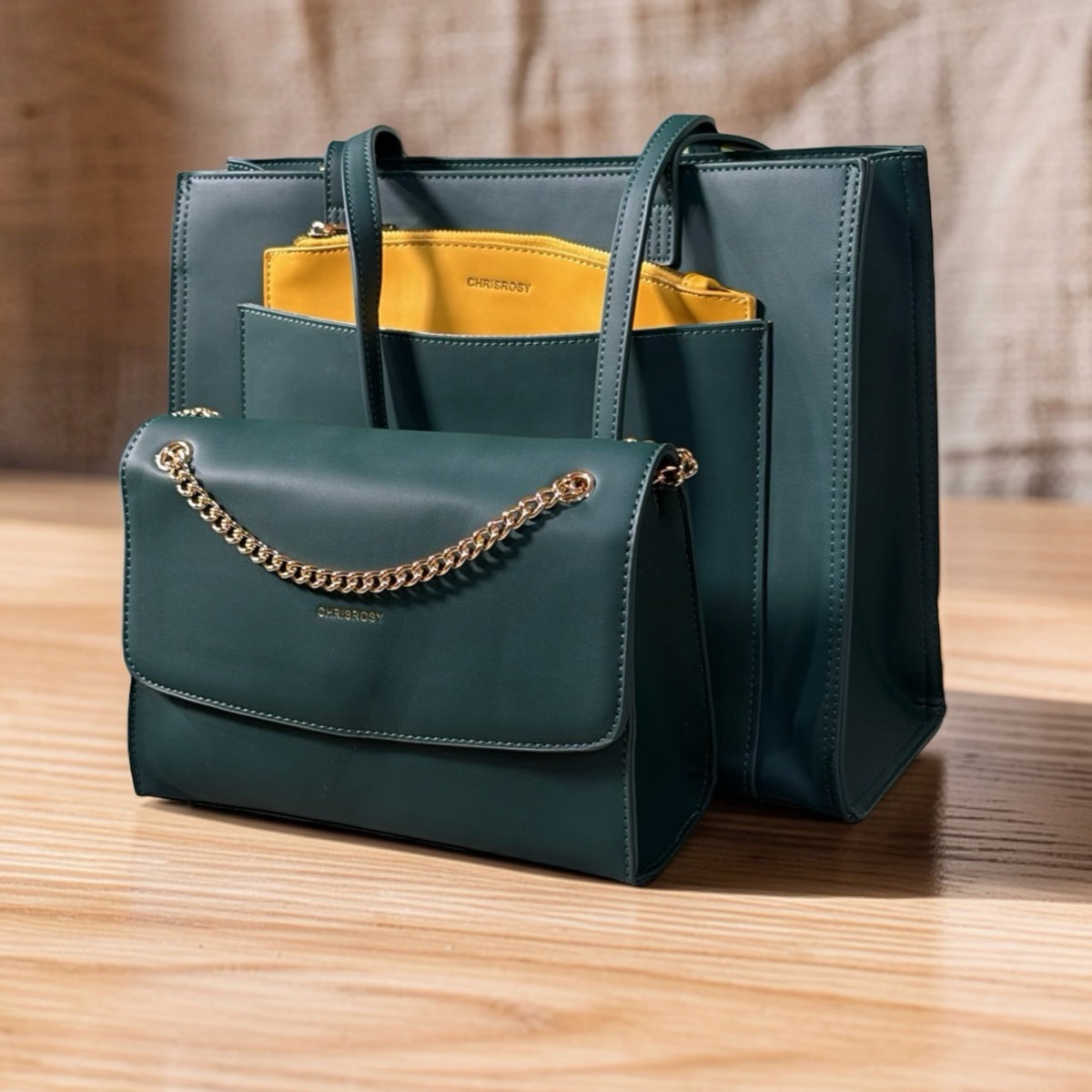Chrisrosy 3-in-1 Shoulder Bag in Green