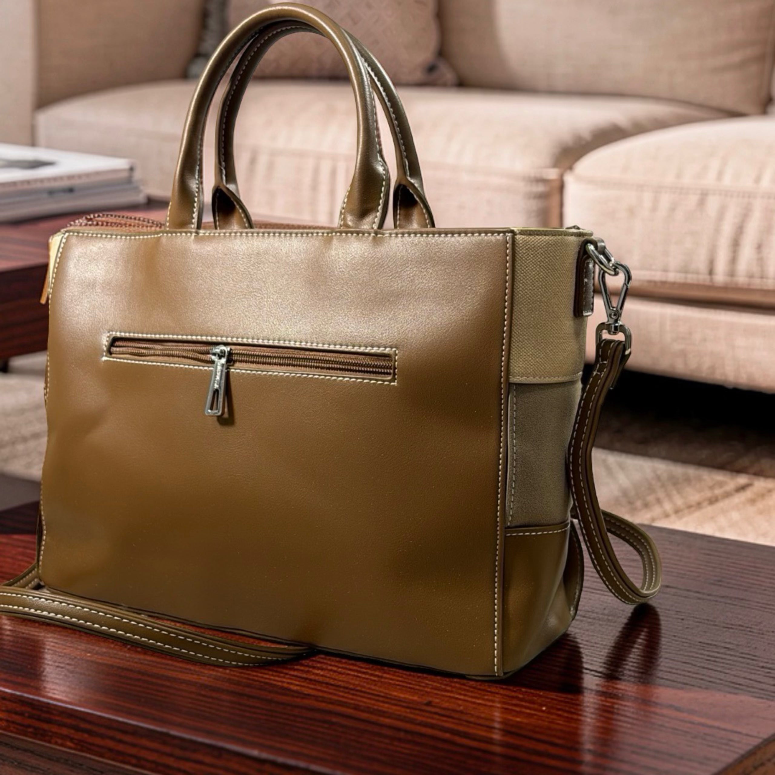 Chrisbella Mat Deisgn Bag in Mud