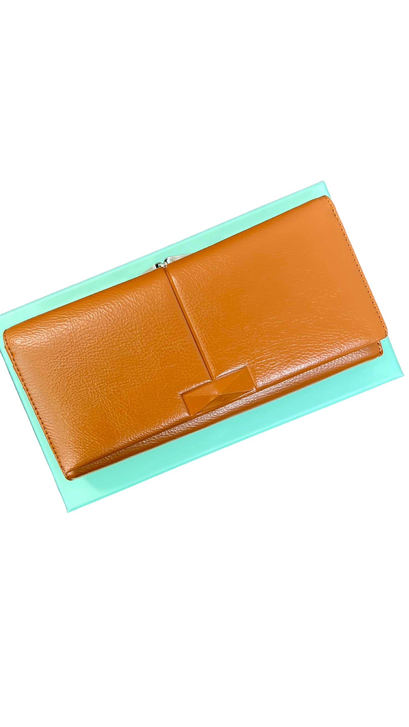 CHRISBELLA BROWN MAGNETIC FLAP WALLET