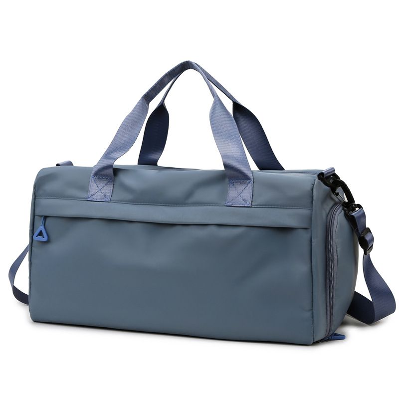 POLYESTER MIDI TRAVEL/GYM BAG IN BLUE