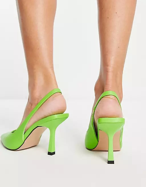 SCHUH GREEN SOLANGE HEELED SHOES