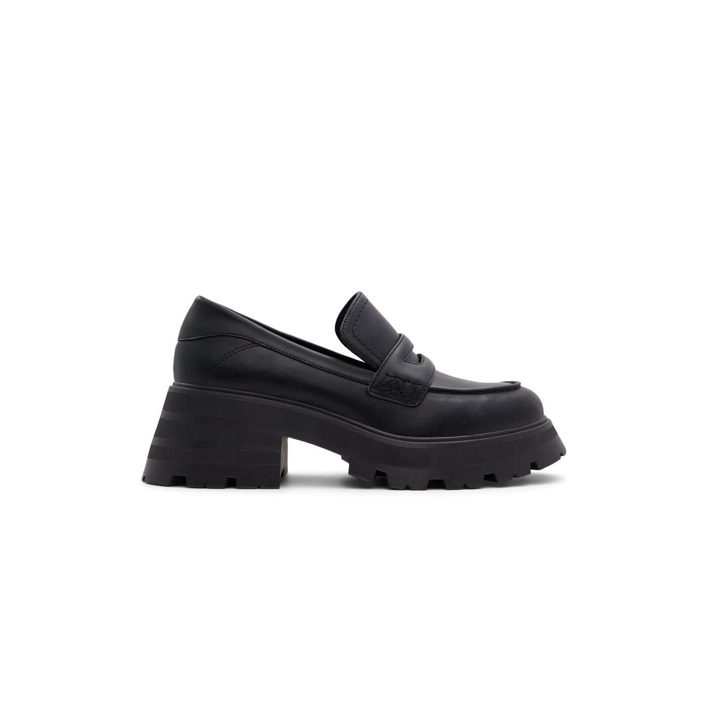 CALL IT SPRING BLACK CHUNKY SOLE LOAFERS