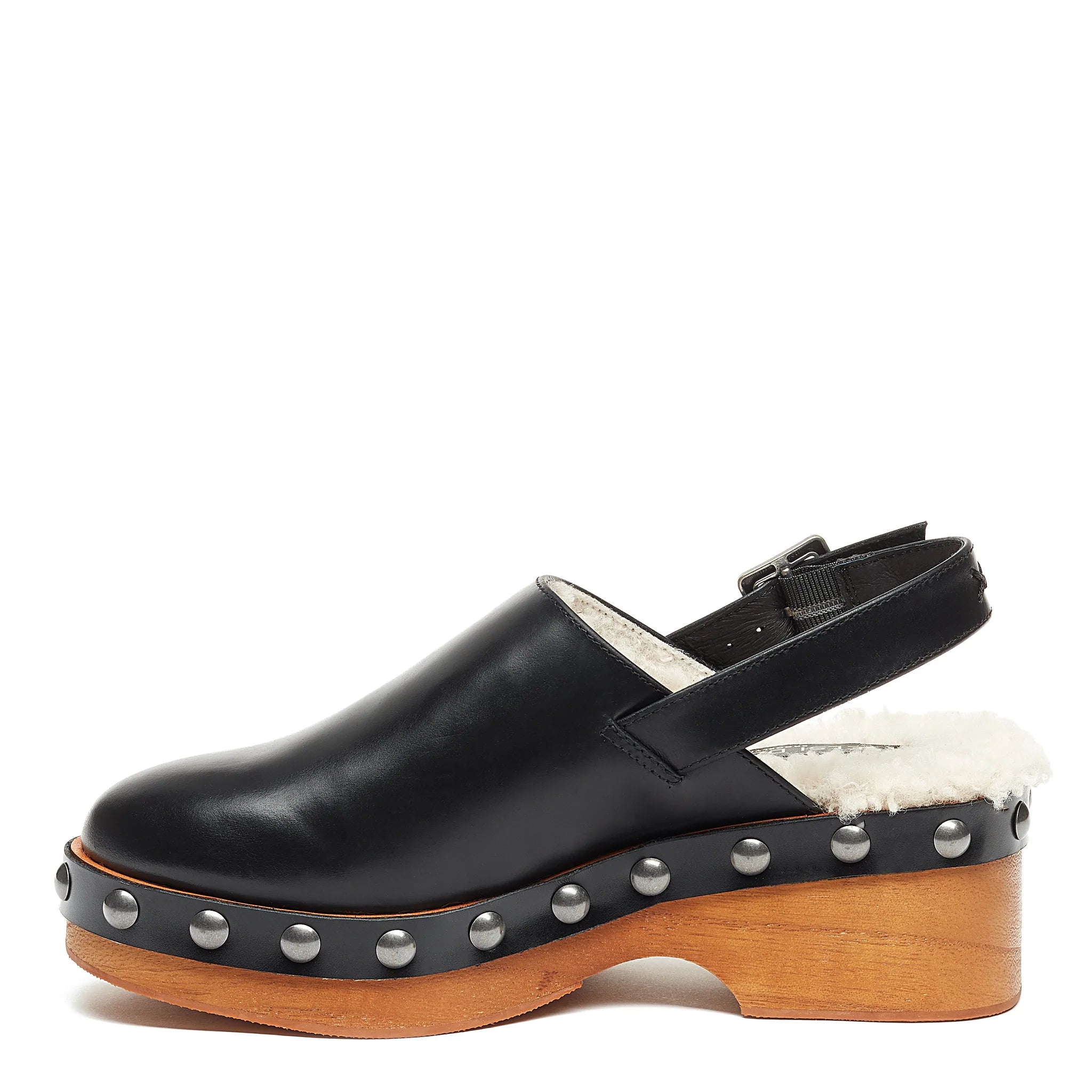 KELSI DAGGER BLACK SLINGBACK CLOGS