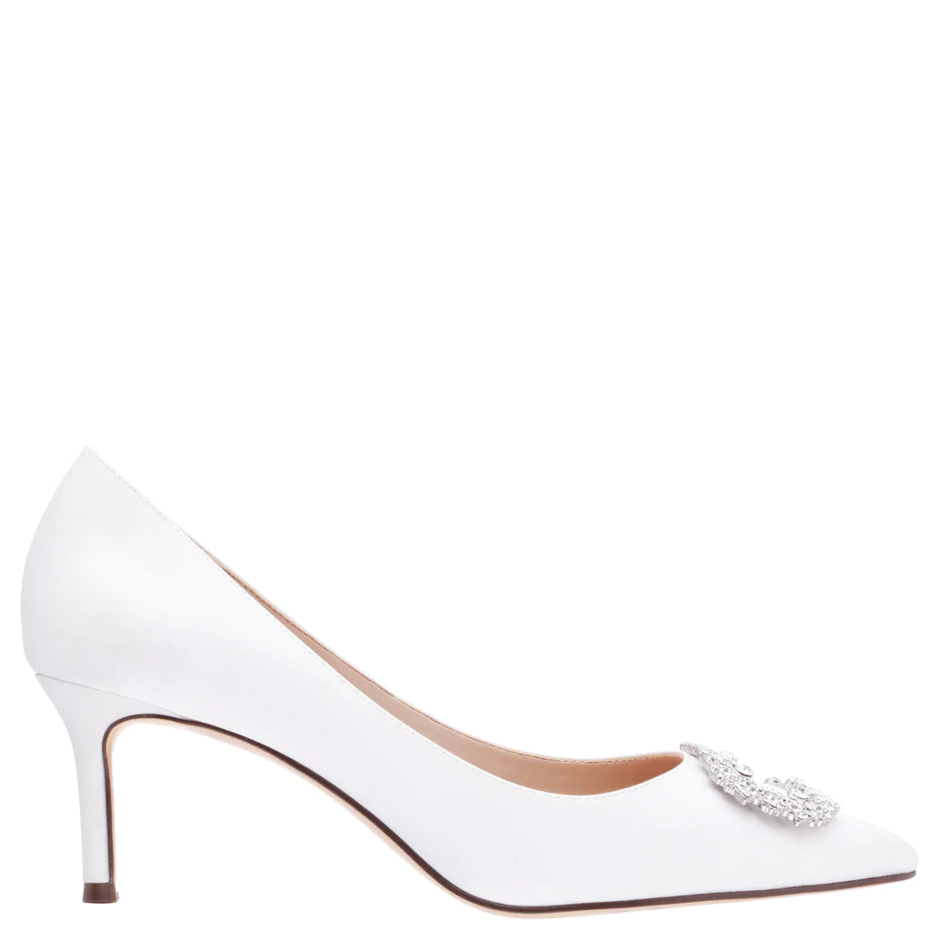 NINA IVORY EMBELLISHED PUMP