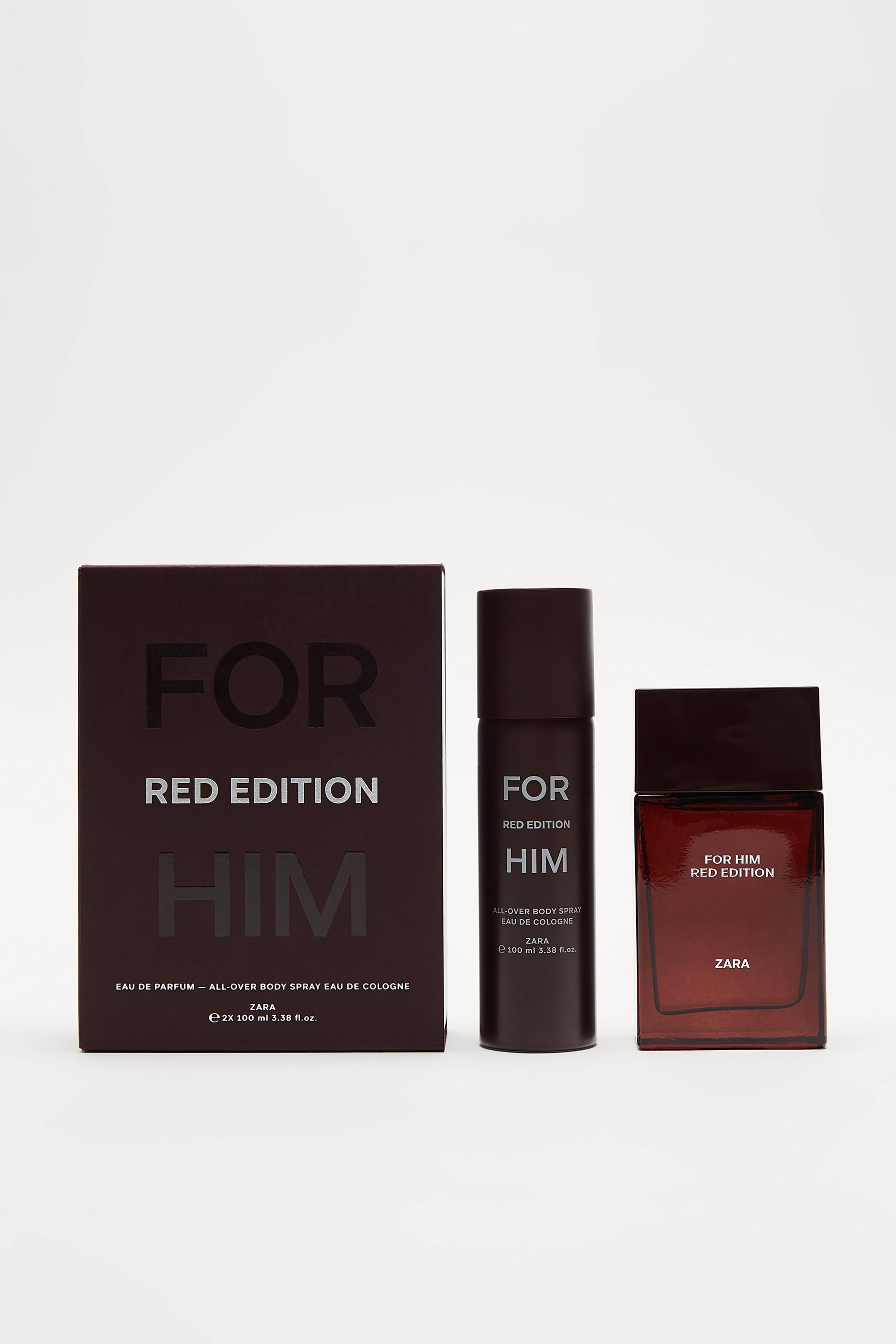 ZARA FOR HIM RED EDITION + ALL OVER SPRAY 100ML