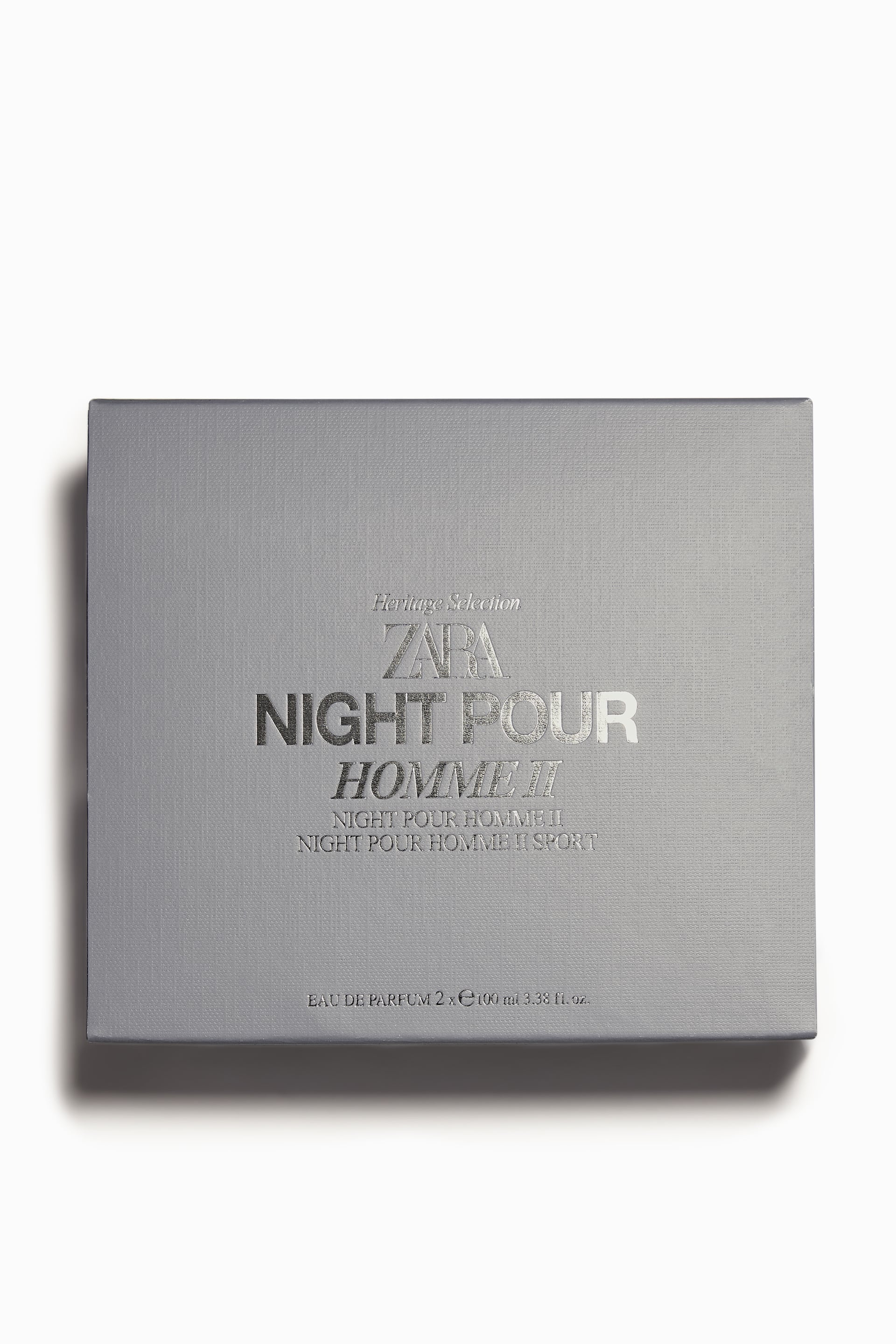ZARA NIGHT POUR HOMME II + NIGHT POUR HOME II SPORT PERFUME 100ML X 2