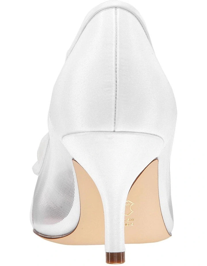 Nina white heels hotsell