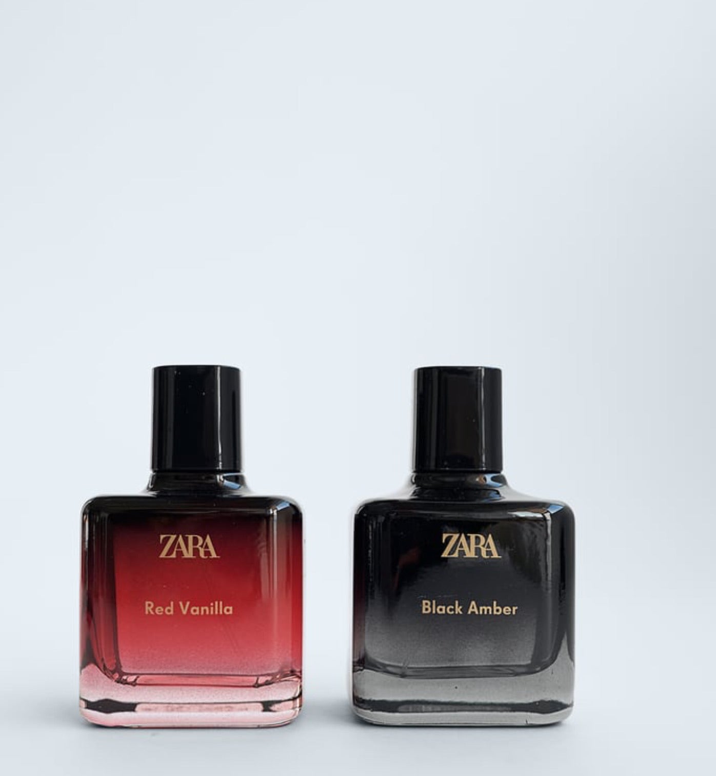 ZARA RED VANILLA + BLACK AMBER PERFUME 100ML X 2